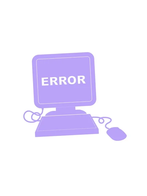 Attention grabbing animation of illustration of a computer error icon Stock Footage 324156322