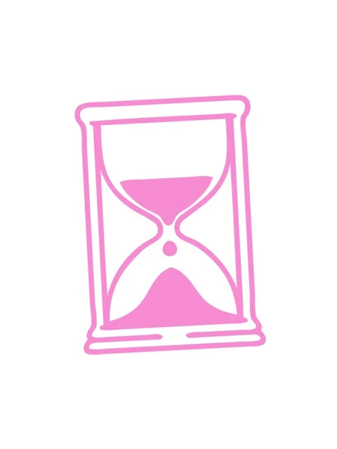 Attention grabbing animation of line doodle of an hourglass running sand icon Stock Footage 324162562
