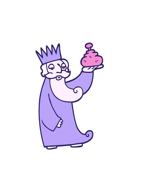 Attention grabbing animation of one of the three wise men hand drawn doodle.. Stock Footage 324444229