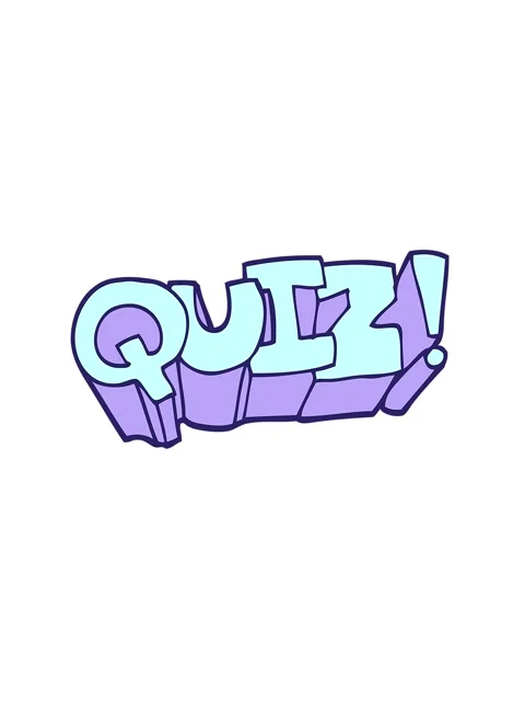 Attention grabbing animation of quiz text Stock Footage 324316583