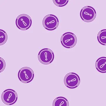 Attention icon alert glyph vector seamless pattern Stockillustratie
