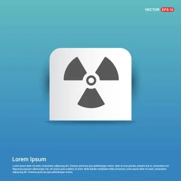 Attention Icon  - Blue Sticker button 스톡 일러스트
