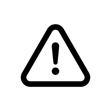 The attention icon in flat style. Danger symbol Stock Illustration