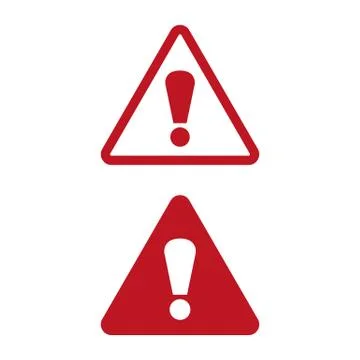 Attention icon on white background. Stock Illustration