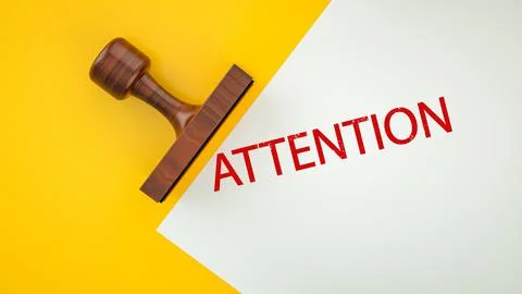 Attention Stock Illustration