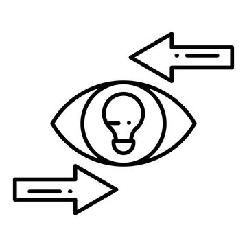 Attention Line Icon Stock Illustration