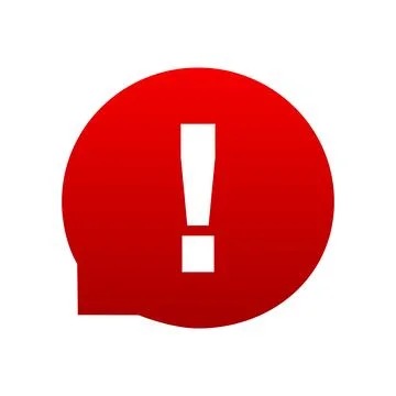 Attention sign, error warning, danger. Vector illustration Stock Illustration