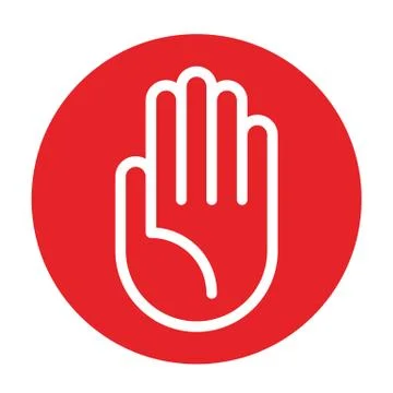 Attention sign. Stop sign Stock Illustration
