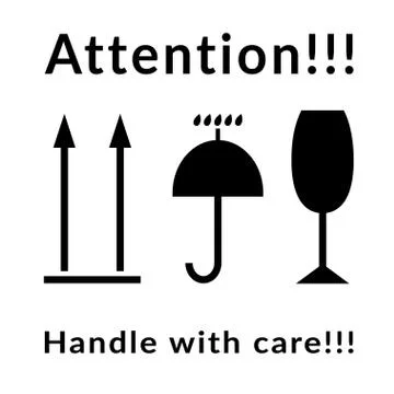 Attention signs set Illustrazione stock