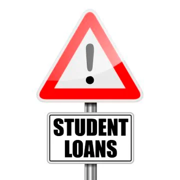 Attention Student Loans Stock Illustration