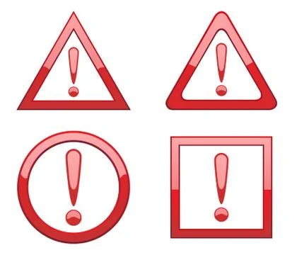 Attention symbol Stock Illustration