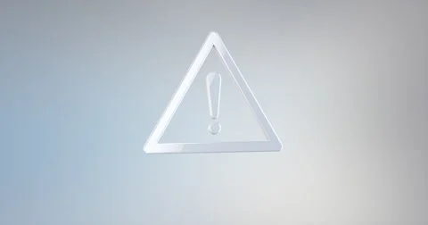 Attention White 3d Icon Stock Footage 67103927