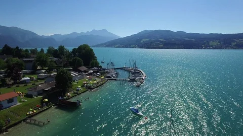 Attersee lake, austria Video stock 92794699