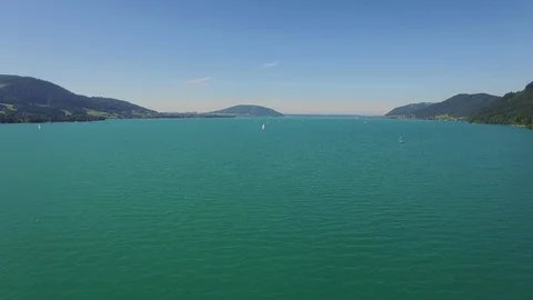 Attersee lake. upper austria. Stock Footage 92792376