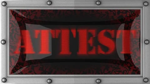 Attest on led Stockbeeldmateriaal 8665494