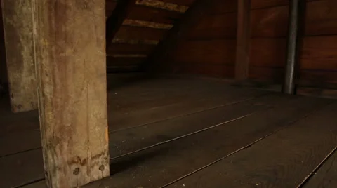 Attic Dolly From Red Light Video stock 57750302