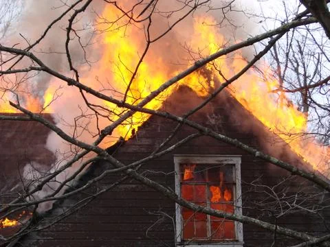 Attic Fire Stock Photos