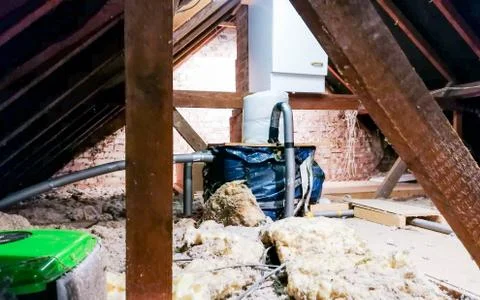 Attic Insulation Stock Photos