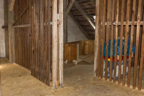 Attic renovation Stock-Fotos