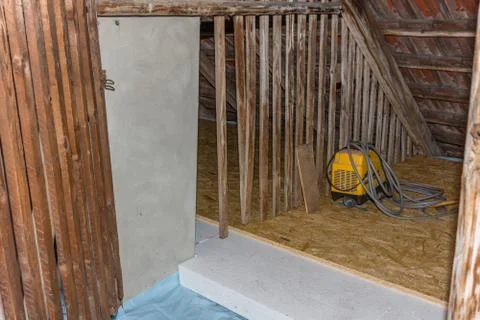 Attic renovation Foto stock