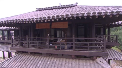 The attic in the tang dynasty Video stock 58367871