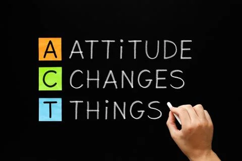 Attitude Changes Things Stockfoto's