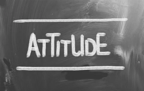 Attitude concept Stock Illustration