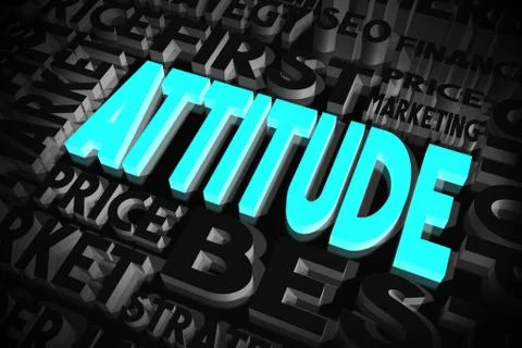 Attitude concept Stock Illustration