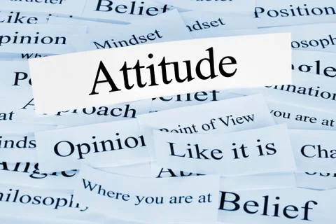 Attitude concept Stock Photos