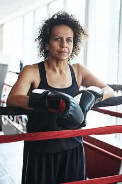 Attitude is the difference between fighting and winning. Portrait of a mature Stock Photos