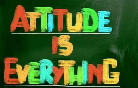 Attitude is everything concept Stock Illustration