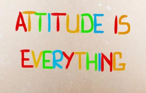 Attitude is everything concept Stock Illustration
