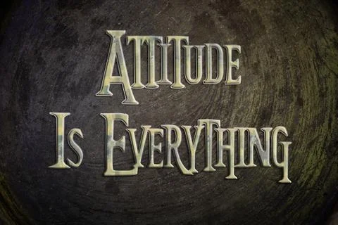 Attitude is everything concept Stock Illustration