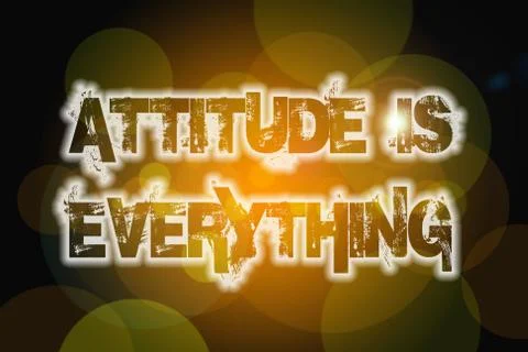 Attitude is everything concept Stock Illustration