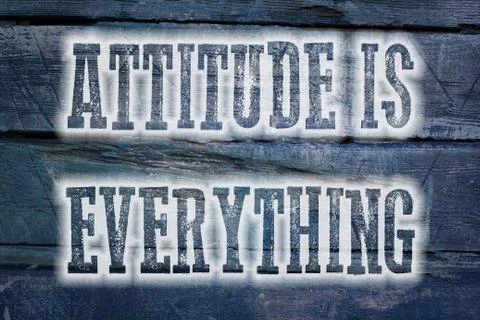 Attitude is everything concept Stock Illustration