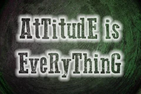 Attitude is everything concept Stock Illustration