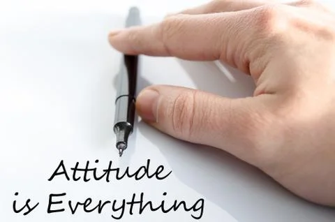 Attitude is Everything Concept Stock Photos