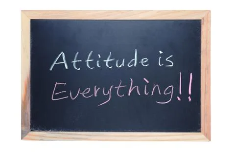 Attitude is everything Stock Photos