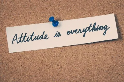 Attitude is everything Stock Photos