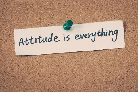Attitude is everything Stock Photos
