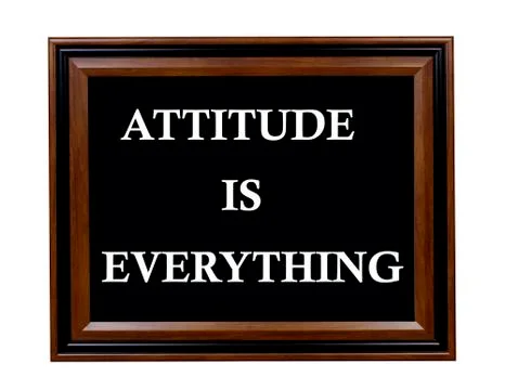Attitude Is Everything sign Stock Photos