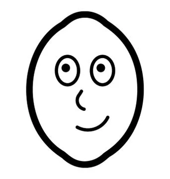Attitude Lemon Face Stock Illustration