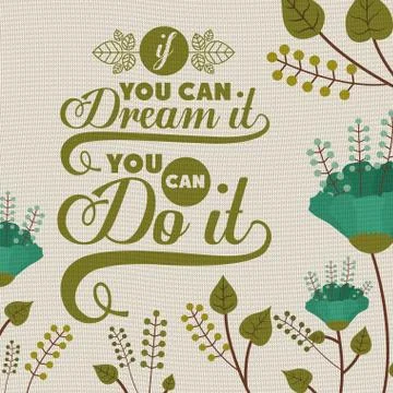 Attitude phrase design Stock Illustration