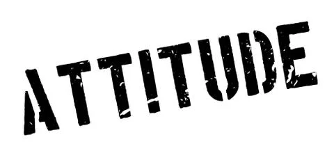 Attitude rubber stamp Stock Illustration