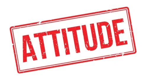 Attitude rubber stamp Stock Illustration