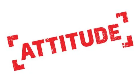 Attitude rubber stamp Stock Illustration