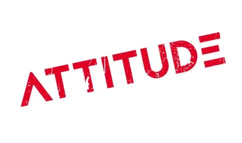 Attitude rubber stamp Stock Illustration