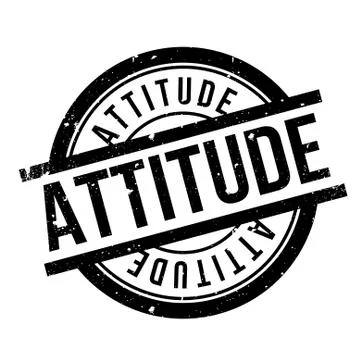 Attitude rubber stamp Stock Illustration