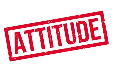 Attitude rubber stamp Stock Illustration