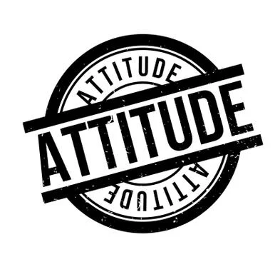 Attitude rubber stamp Stock Illustration